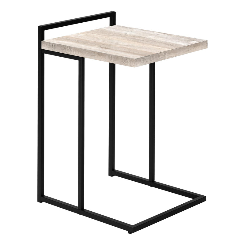 Monarch I 3632 Accent Table - Taupe Reclaimed Wood/Black Metal IMAGE 1