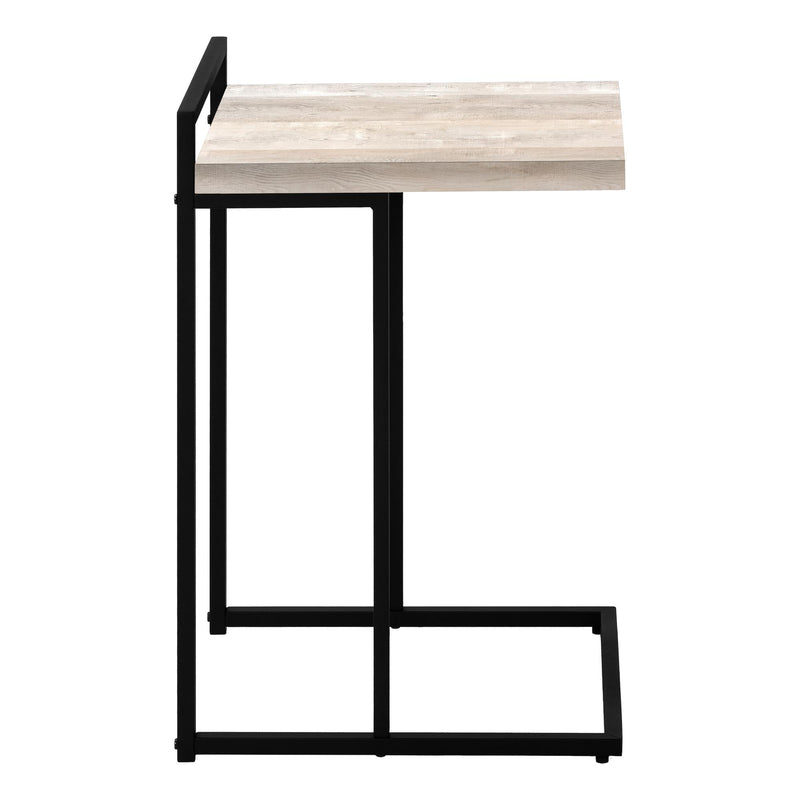 Monarch I 3632 Accent Table - Taupe Reclaimed Wood/Black Metal IMAGE 2