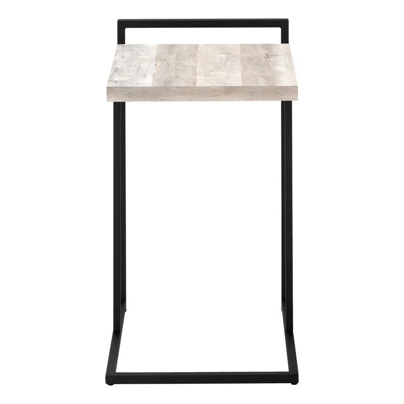 Monarch I 3632 Accent Table - Taupe Reclaimed Wood/Black Metal IMAGE 3