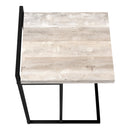 Monarch I 3632 Accent Table - Taupe Reclaimed Wood/Black Metal IMAGE 5