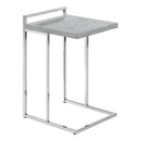 Monarch I 3639 Accent Table - Gray Cement/Chrome Metal IMAGE 1