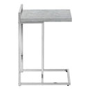Monarch I 3639 Accent Table - Gray Cement/Chrome Metal IMAGE 2