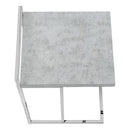 Monarch I 3639 Accent Table - Gray Cement/Chrome Metal IMAGE 5