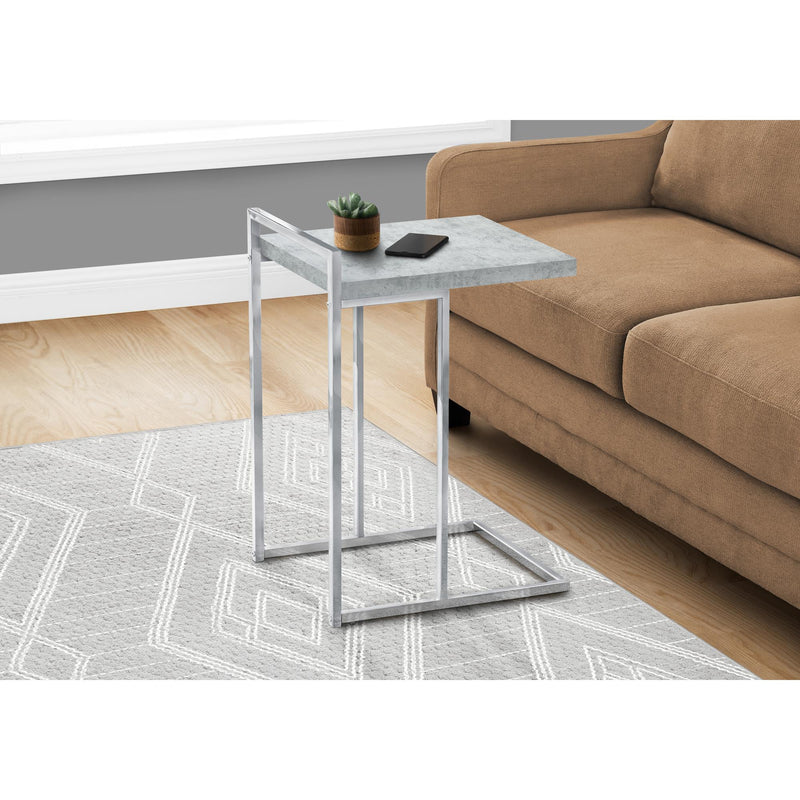 Monarch I 3639 Accent Table - Gray Cement/Chrome Metal IMAGE 8