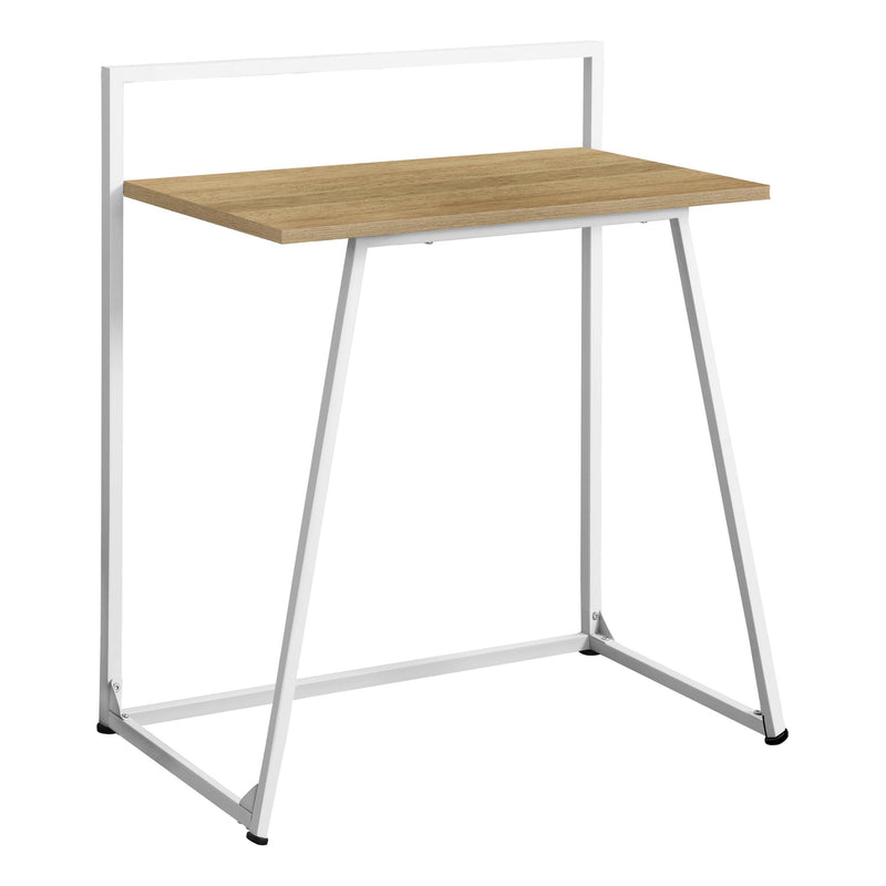Monarch I 7119 Computer Desk - Juvenile Natural/White Metal IMAGE 1