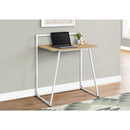 Monarch I 7119 Computer Desk - Juvenile Natural/White Metal IMAGE 2