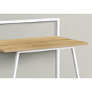 Monarch I 7119 Computer Desk - Juvenile Natural/White Metal IMAGE 3