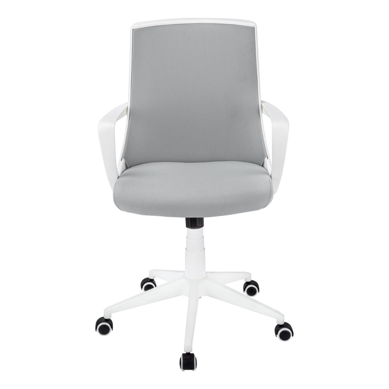 Monarch I 7294 Office Chair - White/Grey Mesh IMAGE 2