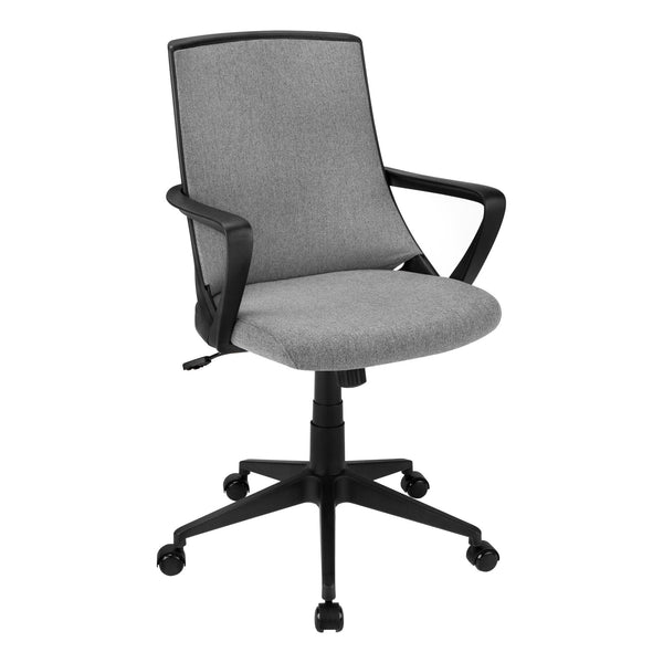 Monarch I 7297 Office Chair - Black/Dark Grey Fabric IMAGE 1