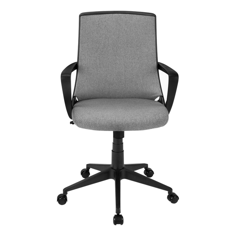Monarch I 7297 Office Chair - Black/Dark Grey Fabric IMAGE 2