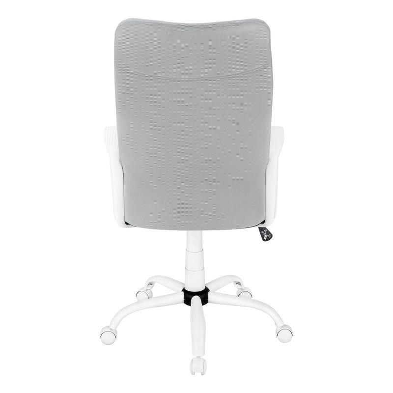 Monarch I 7324 Office Chair - White/Grey Fabric IMAGE 5