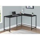 Monarch I 7396 Computer Desk - Black Marble/Black Metal IMAGE 2