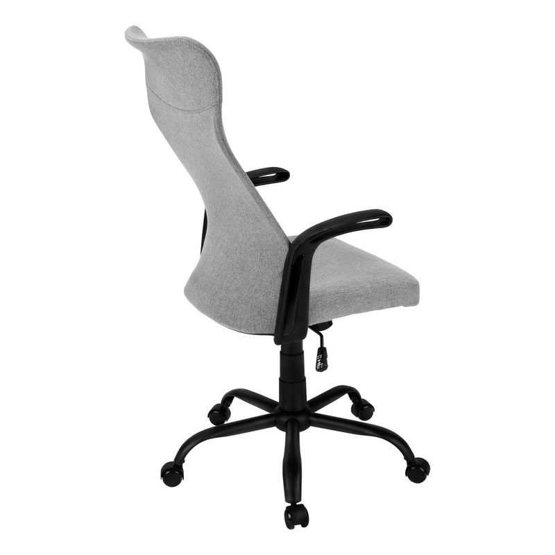 Monarch I 7325 Office Chair - Black/Dark Grey Fabric IMAGE 3