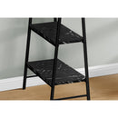 Monarch I 7528 Computer Desk - Black Marble-Look/Black Metal IMAGE 3