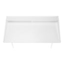 Monarch I 7535 Computer Desk - White/White Metal IMAGE 3