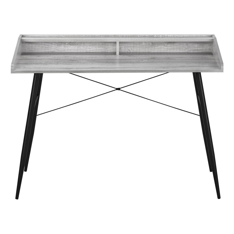 Monarch I 7541 Computer Desk - Grey/Black Metal IMAGE 2