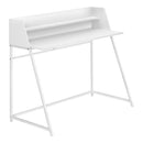Monarch I 7545 Computer Desk - White/White Metal IMAGE 1