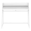 Monarch I 7545 Computer Desk - White/White Metal IMAGE 2