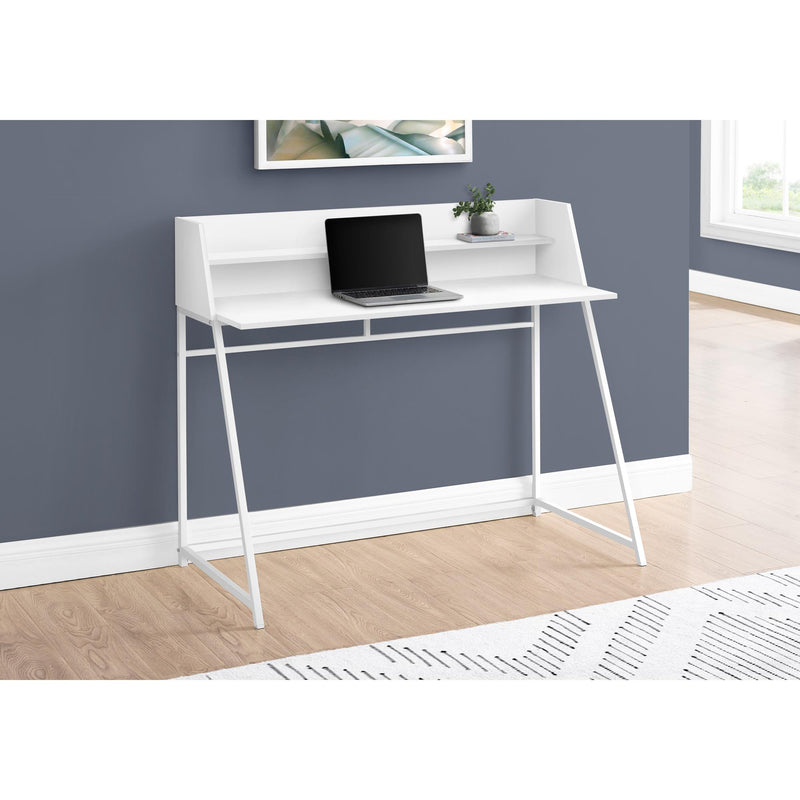 Monarch I 7545 Computer Desk - White/White Metal IMAGE 8
