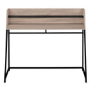 Monarch I 7546 Computer Desk - Dark Taupe/Black Metal IMAGE 2
