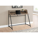 Monarch I 7546 Computer Desk - Dark Taupe/Black Metal IMAGE 8