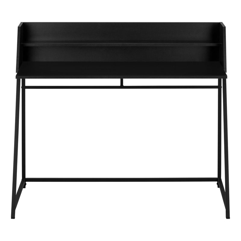 Monarch I 7547 Computer Desk - Black/Black Metal IMAGE 2