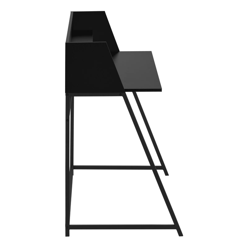 Monarch I 7547 Computer Desk - Black/Black Metal IMAGE 3