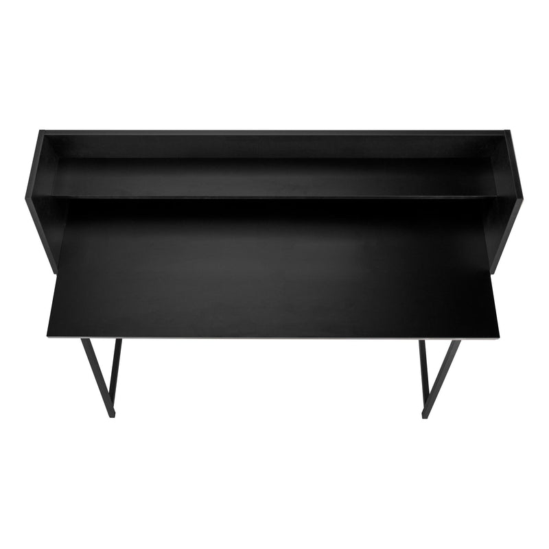 Monarch I 7547 Computer Desk - Black/Black Metal IMAGE 5
