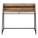 Monarch I 7548 Computer Desk - Brown Reclaimed Wood/Black Metal IMAGE 2