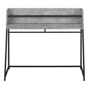 Monarch I 7550 Computer Desk - Grey Stone-Look/Black Metal IMAGE 2