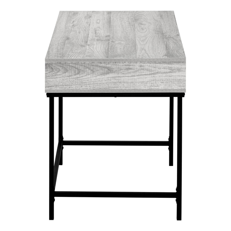 Monarch I 7553 Computer Desk - Grey/Black Metal IMAGE 3