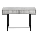 Monarch I 7553 Computer Desk - Grey/Black Metal IMAGE 4