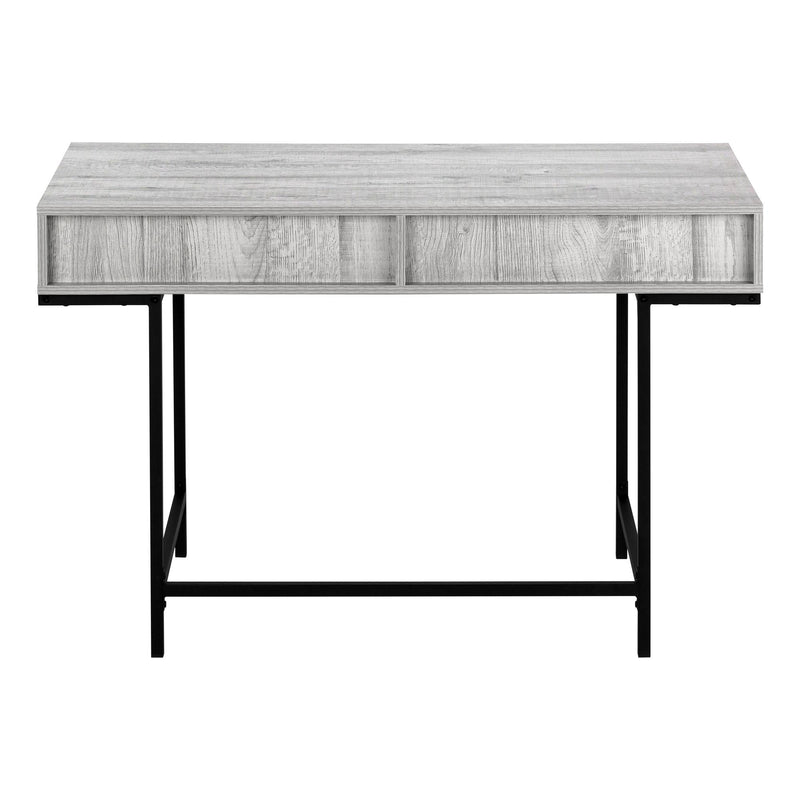 Monarch I 7553 Computer Desk - Grey/Black Metal IMAGE 4