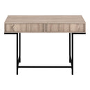 Monarch I 7555 Computer Desk - Dark taupe/Black Metal IMAGE 4