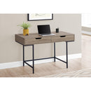 Monarch I 7555 Computer Desk - Dark taupe/Black Metal IMAGE 9