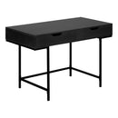 Monarch I 7556 Computer Desk - Black/Black Metal IMAGE 1