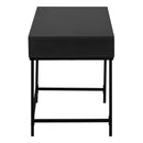 Monarch I 7556 Computer Desk - Black/Black Metal IMAGE 3