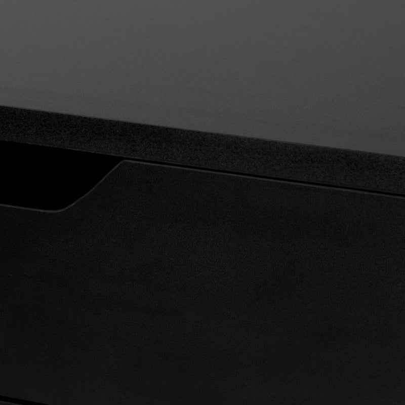 Monarch I 7556 Computer Desk - Black/Black Metal IMAGE 6