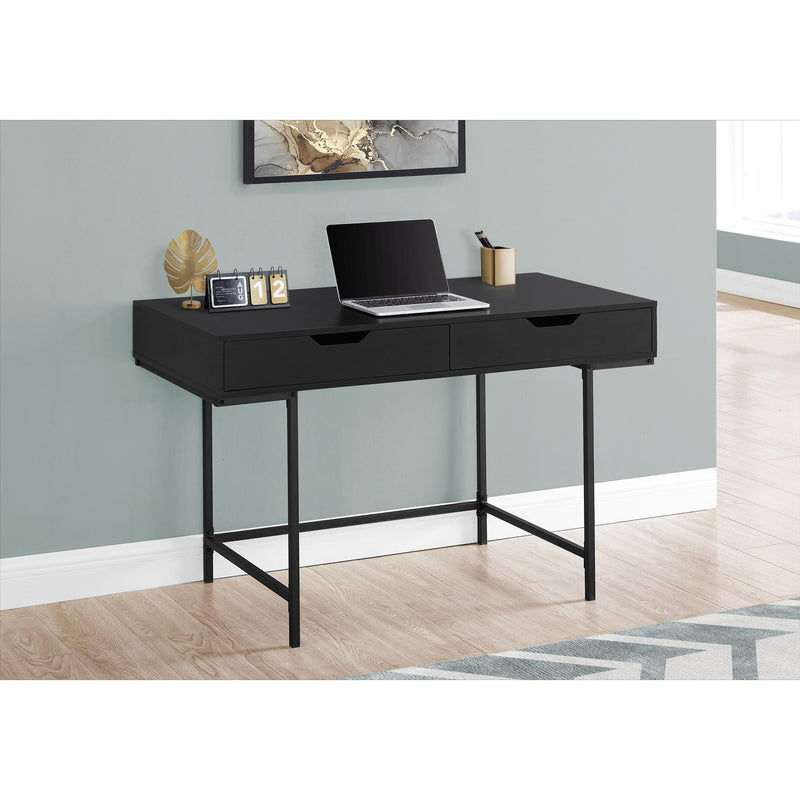 Monarch I 7556 Computer Desk - Black/Black Metal IMAGE 9