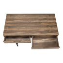 Monarch I 7557 Computer Desk - Brown Reclaimed Wood/Black Metal IMAGE 5