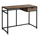 Monarch I 7574 Computer Desk - Brown Reclaimed Wood/Black Metal IMAGE 1