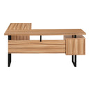 Monarch I 7612 Computer Desk - Reclaimed Wood/Black Metal IMAGE 2