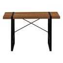 Monarch I 7655 Computer Desk - Walnut/Black Metal IMAGE 2