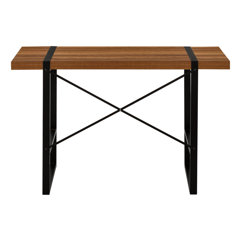 Monarch I 7655 Computer Desk - Walnut/Black Metal IMAGE 5