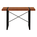 Monarch I 7656 Computer Desk - Cherry/Black Metal IMAGE 5