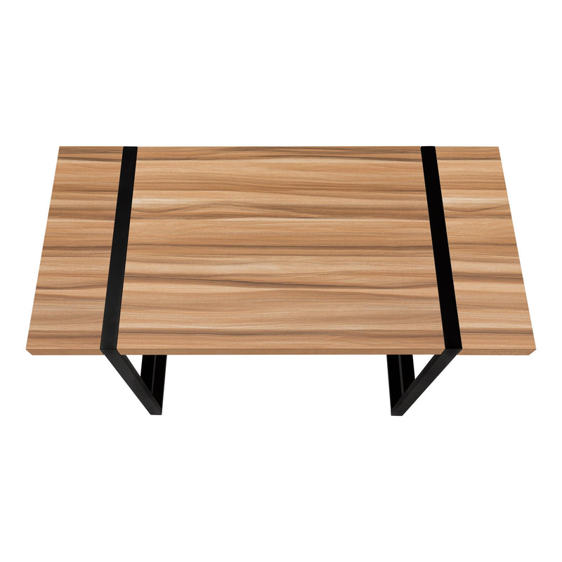 Monarch I 7657 Computer Desk - Light Reclaimed Wood/Black Metal IMAGE 3
