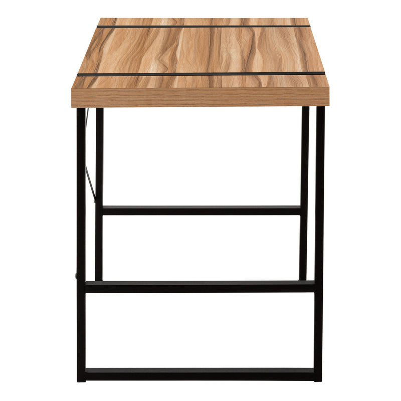 Monarch I 7657 Computer Desk - Light Reclaimed Wood/Black Metal IMAGE 4