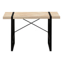 Monarch I 7658 Computer Desk - Natural/Black Metal IMAGE 2