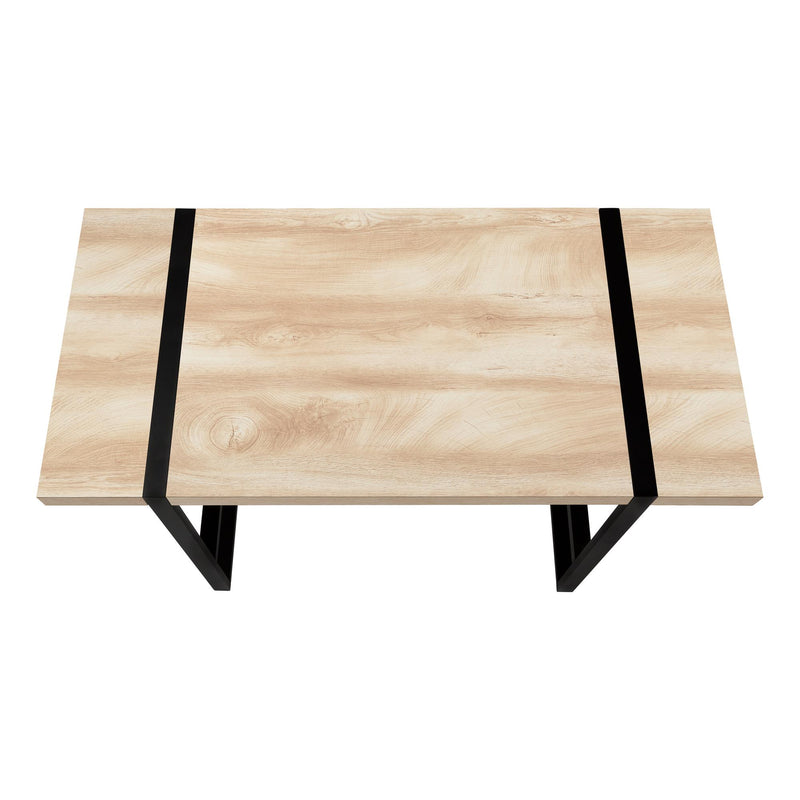 Monarch I 7658 Computer Desk - Natural/Black Metal IMAGE 3