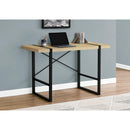 Monarch I 7658 Computer Desk - Natural/Black Metal IMAGE 8